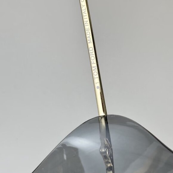 Tom Ford Gold and Black Aviator Sunglasses main image 9